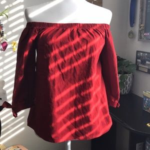 Off the shoulder shirt